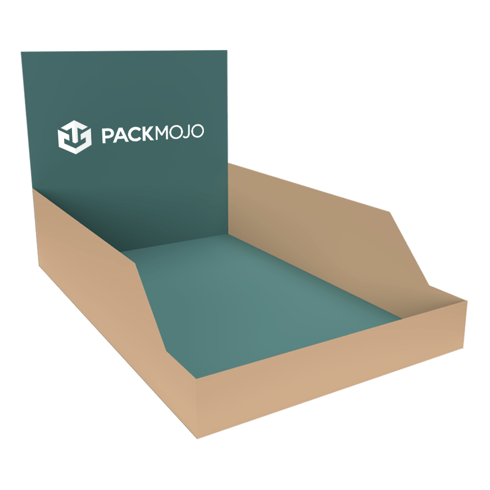 Display Box without Dust Flaps Mockup PackMojo