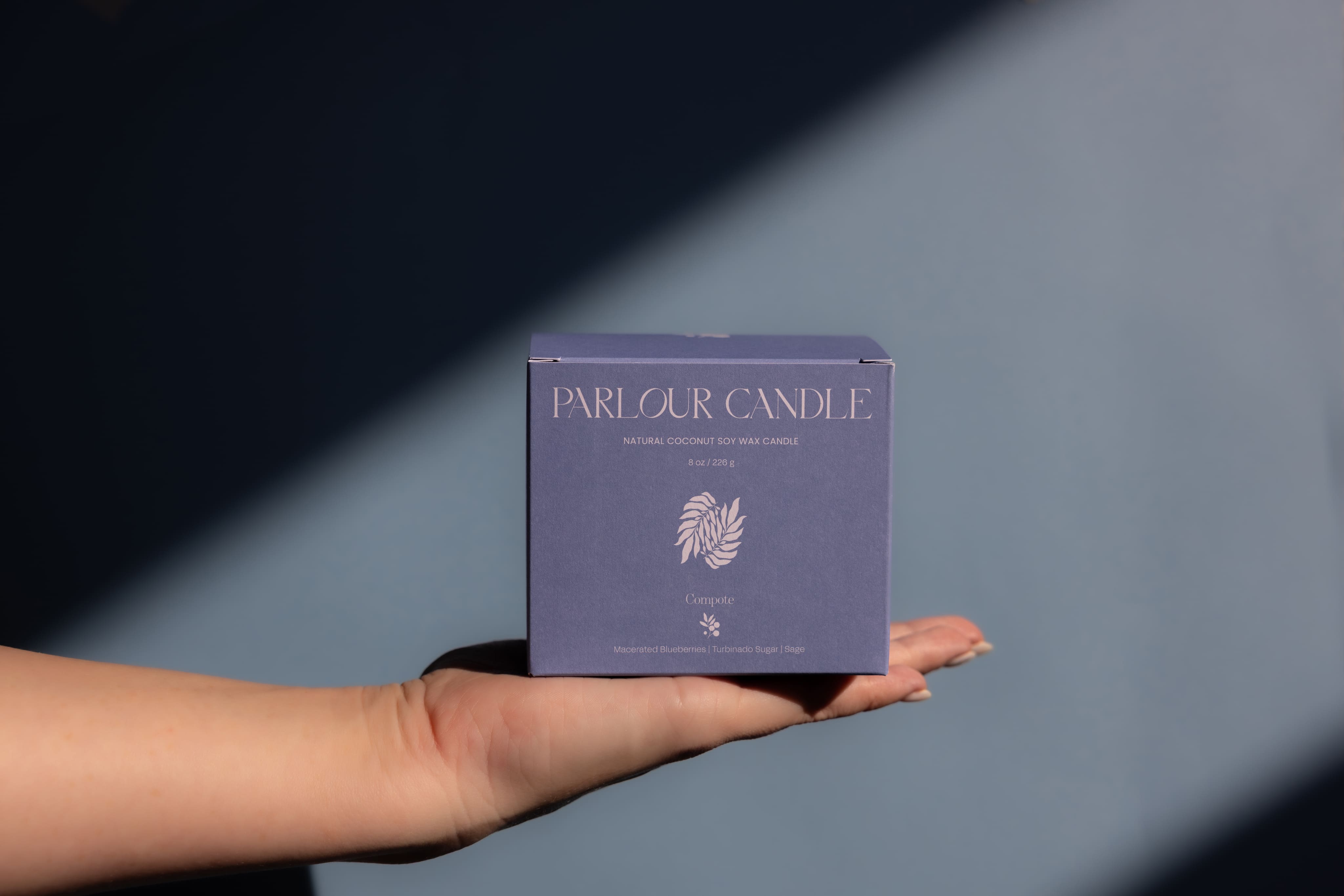 Parlour Candle Compote Folding Carton White Kraft Box