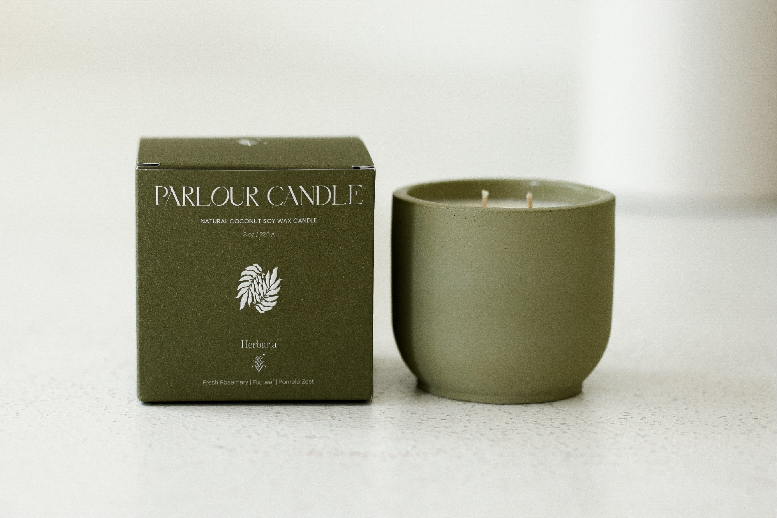 Parlour Candle Raw White Kraft Sustainable Packaging