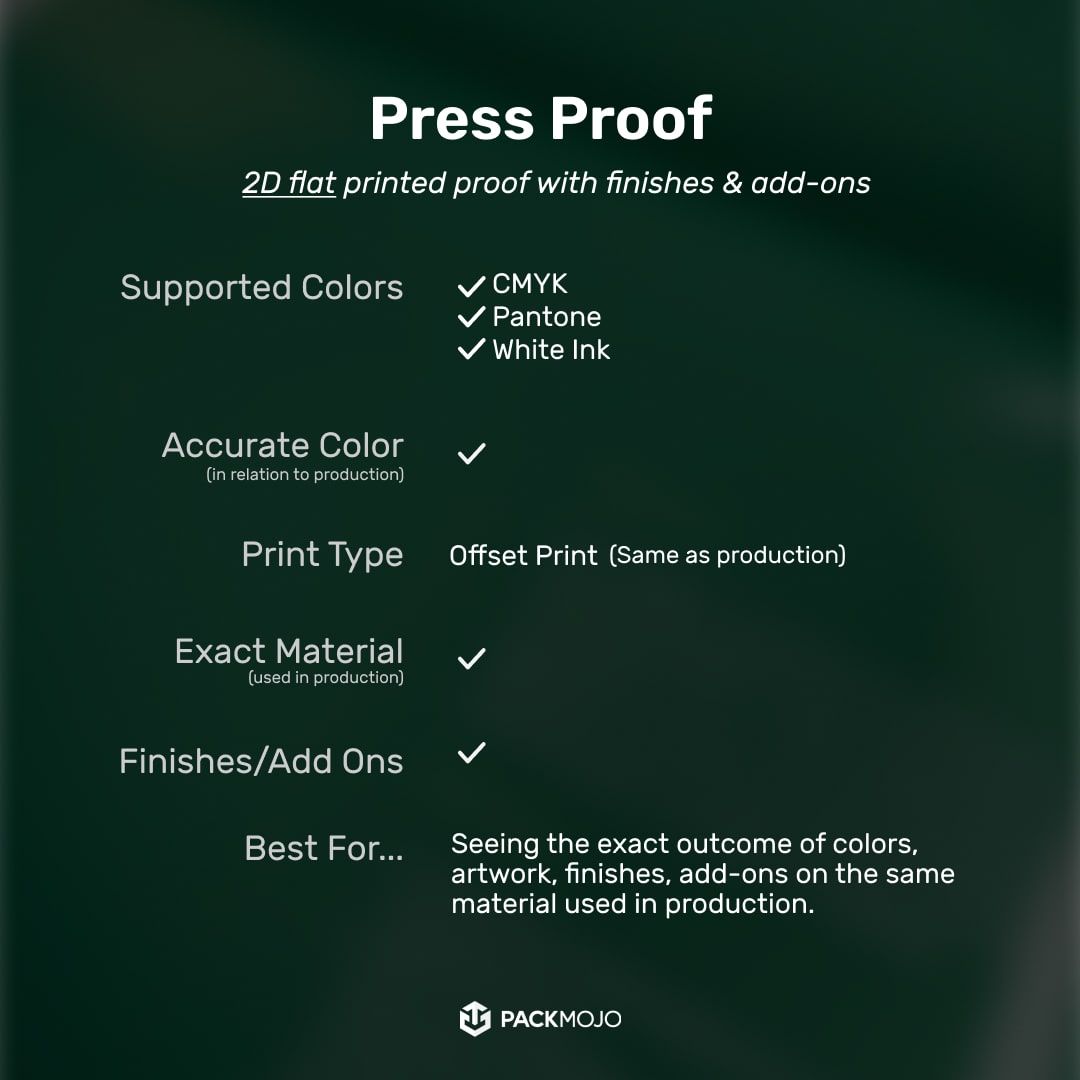 Press Proof Specifications