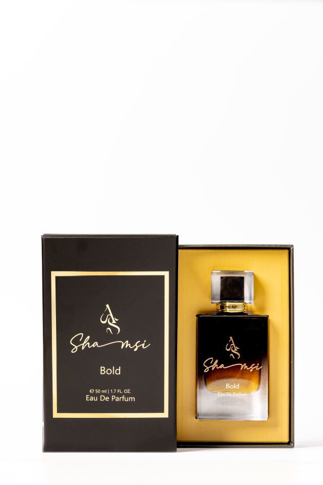 Shamsi Bold Perfume Rigid Box with Custom Box Insert