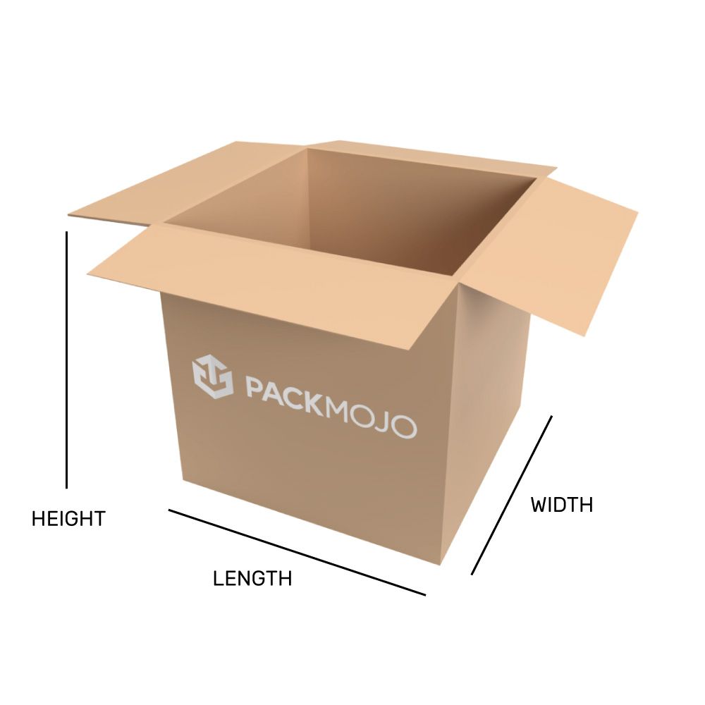 Shipping Box Mockup Dimensions Length Width Height