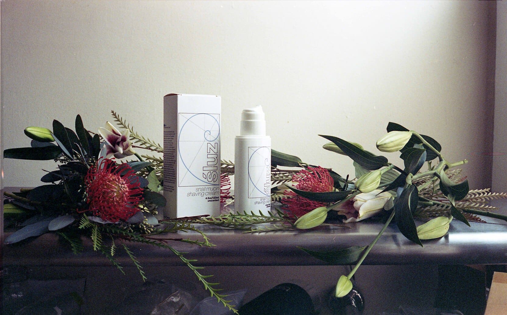 Sluz Custom Folding Carton Box for Snail Mucin Shaving Cream