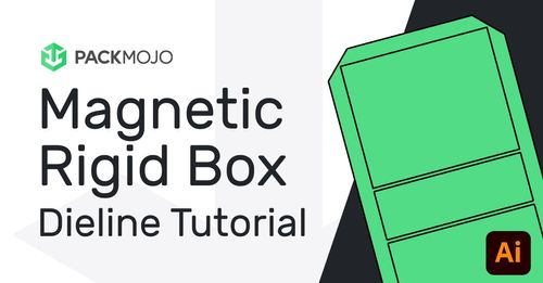 Magnetic Rigid Box Dieline Design Tutorial | PackMojo