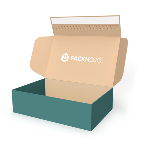 Mailer Box with Adhesive Strip Mockup PackMojo