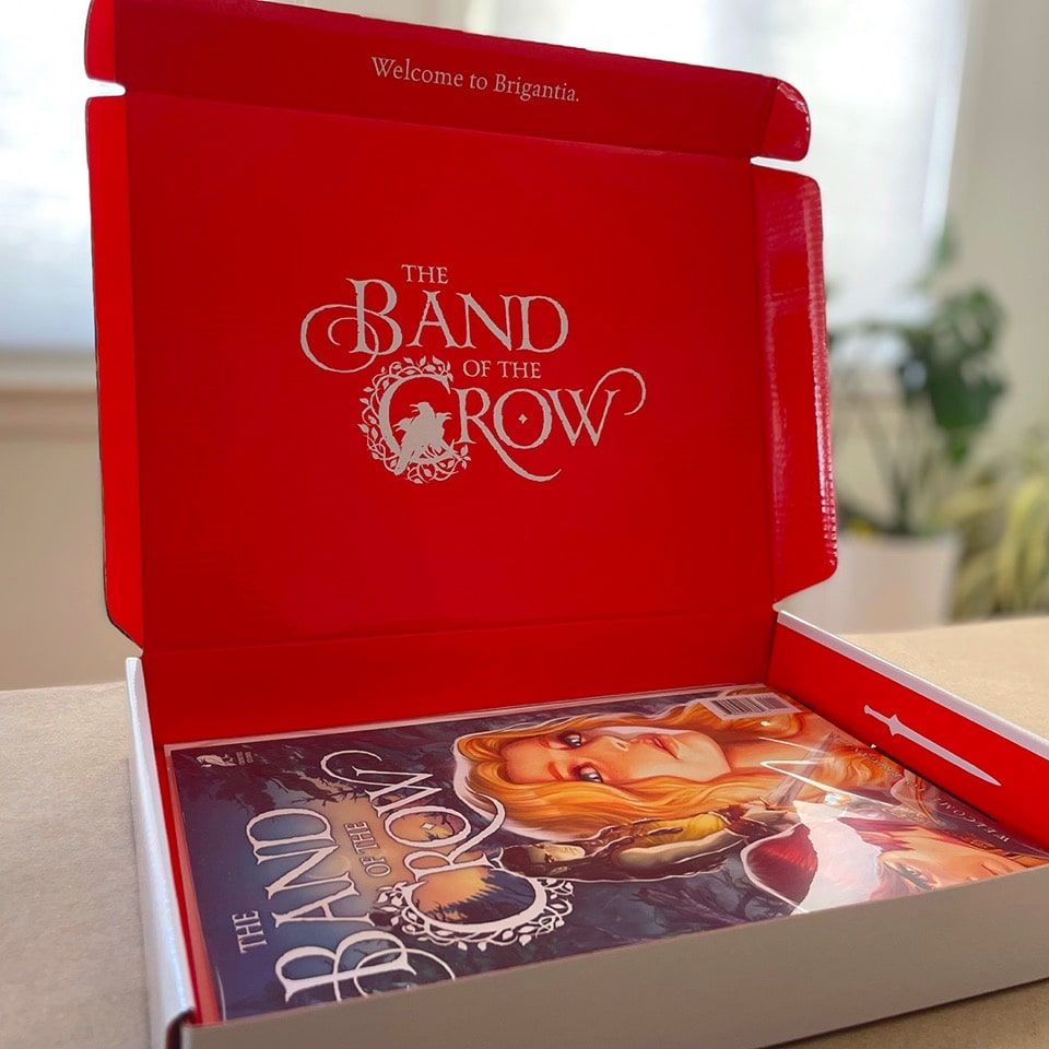 The Band of the Crow Crowfire Studios Corrugated Mailer Box