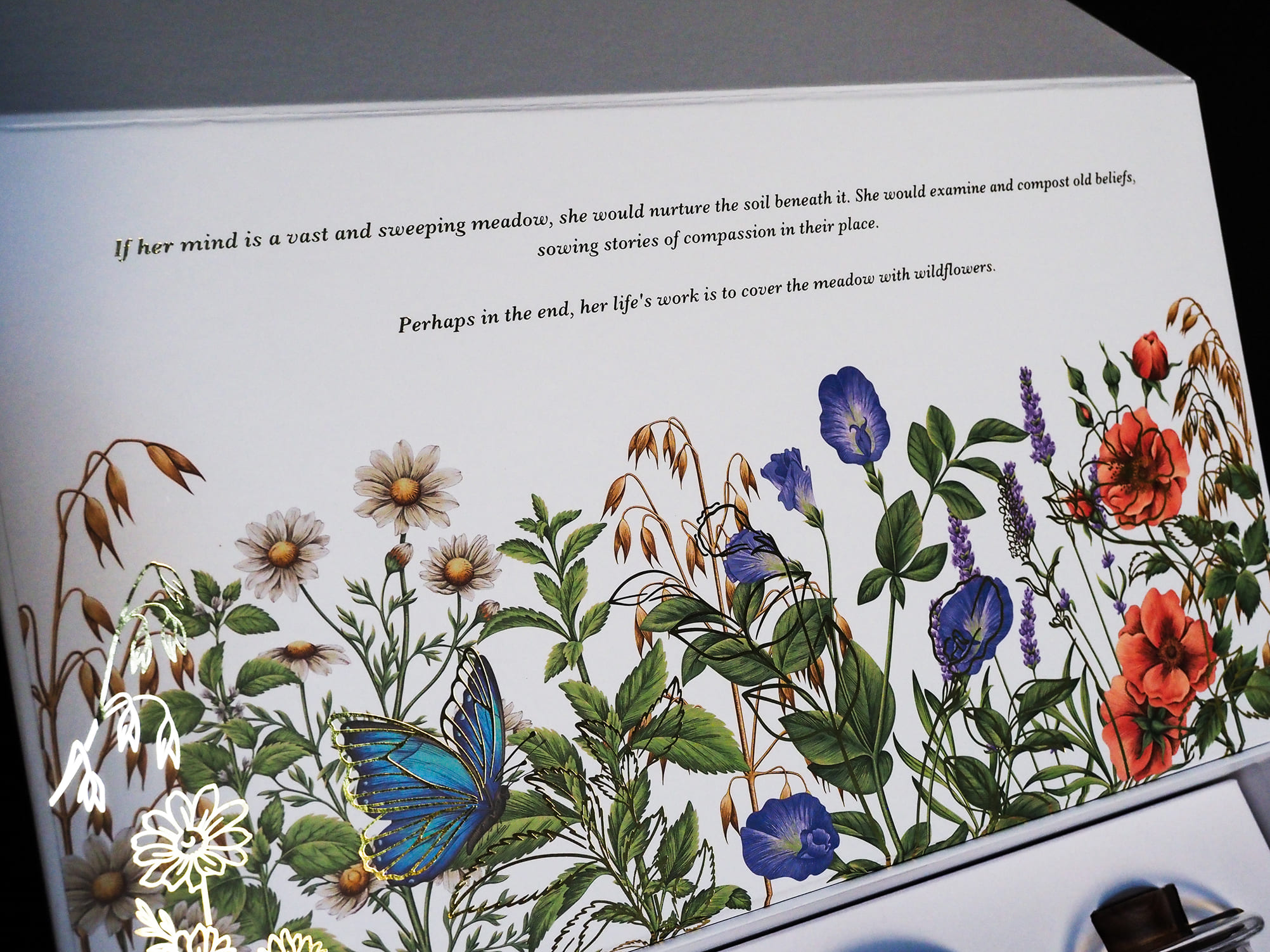 The Wild and Her Foil Stamped Custom Box Insert Interior