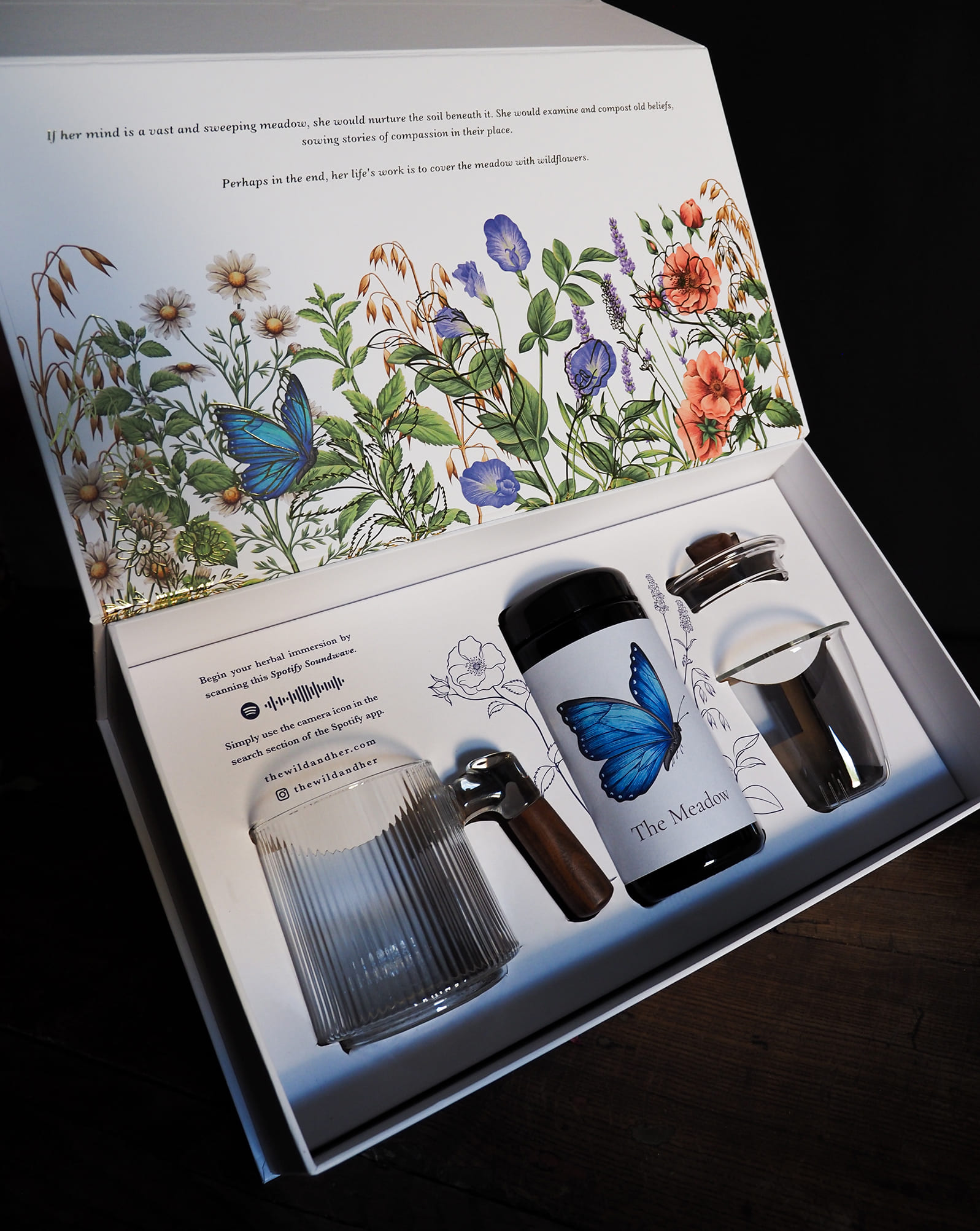 The Wild and Her Foil Stamped Custom Box Insert and Magnetic Rigid Box
