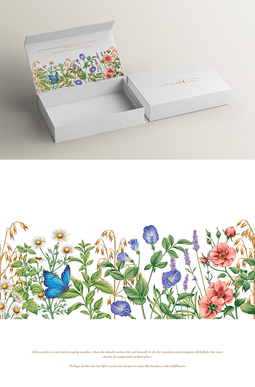 The Wild and Her Foil Stamped Custom Magnetic Rigid Box
