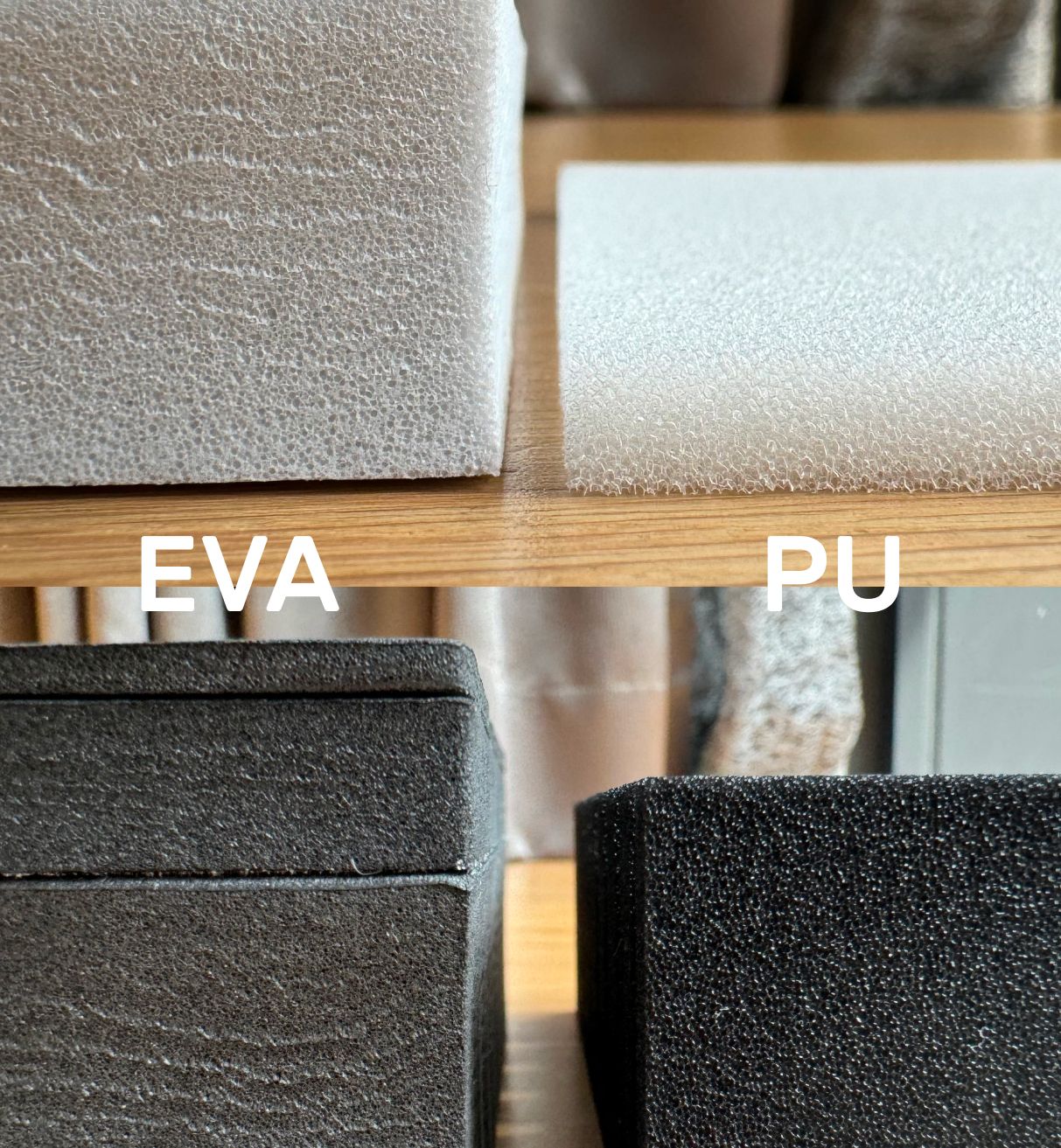 EVA PU Black & White Foam